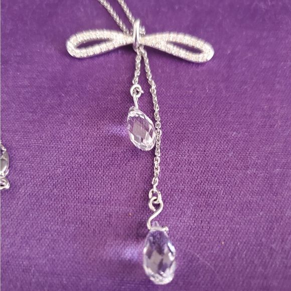 Swarovski Jewelry Swarovski Crystal Bow Necklace Poshmark